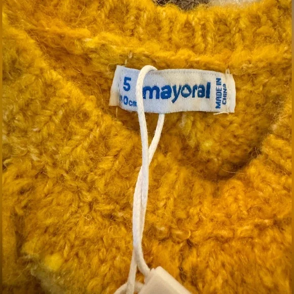 NWT Mayoral mustard texture sweater
Size 5 110cm - Picture 4 of 10